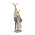 thumbnail image 3 of Resina Estatua de la familia Family Bunny para ventana Sill Bonsai Decor Stfel Papá e hija, 3 of 8