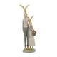 thumbnail image 3 of Figura de conejo de Pascua familiar, decoración de mesa, regalo de inauguración de la casa a prueba de agua Papá e hija, 3 of 9