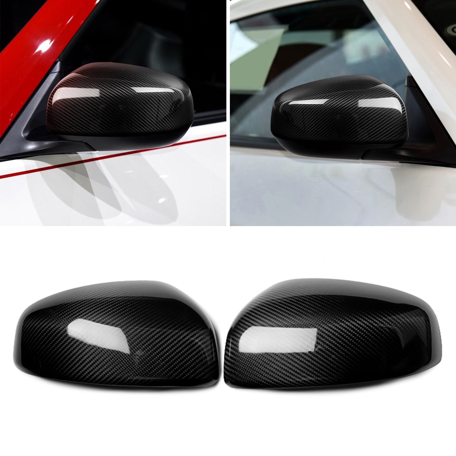 Carbon fiber style Rear view mirror cover for Nissan Altima 2013-2016 2017 2018