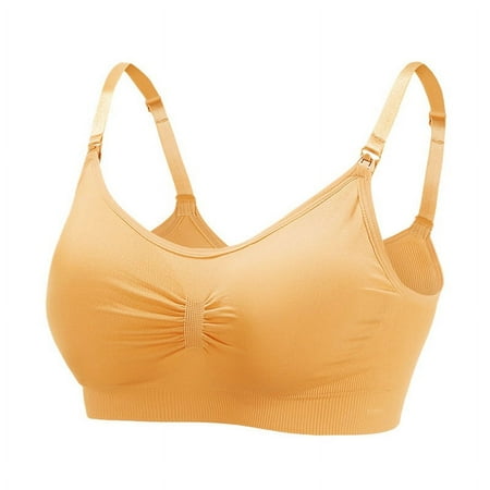 Pregnant Women s Front Opening and Buckle-Free Large Size Nursing Bra Nursing Adjustable Gather-up Postpartum Thin Nursing Bra Underwear