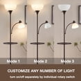thumbnail image 4 of NATYSWAN 72" Floor Lamp with Table, Adjustable Reading Lights, Modern Torchiere Floor Lamps for Living Room, Bedroom, Office, Brown Bulb not Included, 4 of 8