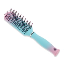 Unique Bargains Vented Hair Brush Styling Brush with Ball-Tipped Bristles Vent Brush for Blow Drying Wet Short Curly or Straight Hair Hair Brushes for Women and Men Pink Lake Blue