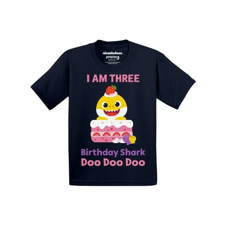 

Baby Shark 3rd Birthday Gift Shirt - Baby Shark Doo Doo Birthday Tee for 3 Years Old 3T
