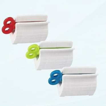 Toothpaste Squeezer, Pack of 3 Toothpaste Dispensers, Tube Squeezer with Tube Key, Tube Extractor, Squeezer, Toothpaste, Squeezer for Toothpaste, Holder Seat, Ointment Cream