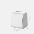 thumbnail image 4 of Mini cubo de basura de pared con tapa abatible., 4 of 8