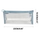 thumbnail image 5 of Bolsa grande transparente para lápices, organizador de material de oficina simple, azul, 5 of 5