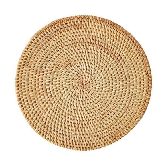 Posavasos para taza de té,Mantel individual tejido a mano para posavasos de taza de té de ratán natural,Posavasos aislantes hechos a mano para taza de café,tapete para tetera,Estera para