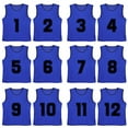 thumbnail image 5 of TopTie Numbered / Blank Scrimmage Team Practice Mesh Jerseys Vests Pinnies (12-Pack)-Green-Adult, 5 of 7