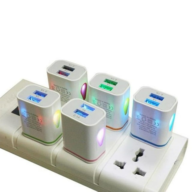 2A Charge Rapide Double Ports USB A Conduit le Chargeur Universel Poratble; Chargeur de Bureau à Domicile Double US US US Plug