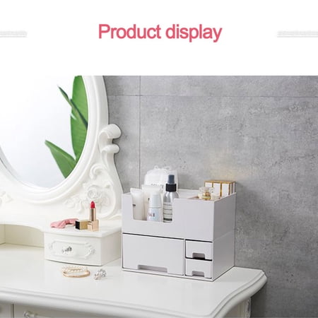 Makeup Organizer Diy Holder Cosmetic Storage Box Rack Large Capacity Make Up Caddy Shelf Cosmetics Organizer For Countertop With Removable Top Grid Organizer Walmart Canada