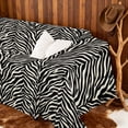 thumbnail image 3 of meiyoeat Zebra Print Sofa Cover Slipcover 71x102, Black and White Chair Loveseat Couch Cover, 3 of 6