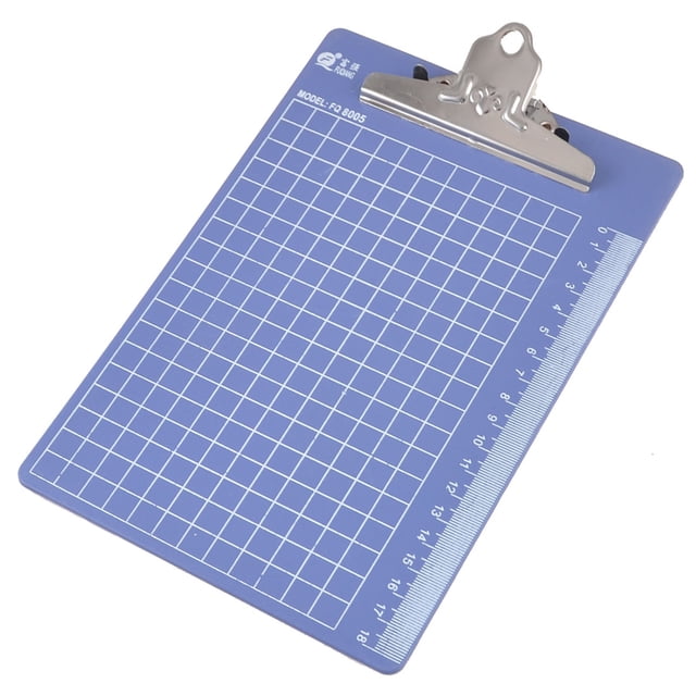 Scale Grids Pattern Plastic A5 Files Documents Menu Paper Clipboard Hardboard Indigo Blue