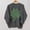 Gray, variant on ClodeEU Womens Saint Patrick's Day Print Sweatshirt ,Classic Long Sleeve Crewneck Pullover Navy,Womens Plus M