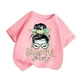 thumbnail image 2 of Utoimkio Cute Print T-Shirt for Girls Casual Summer Short Sleeve Tops Tee Crewneck Casual T Shirt for Girls, 2 of 3