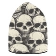 thumbnail image 2 of joogoo Doodle Skeleton Beanie Hats Men Women Cuffed Skull Cap Winter Warm Knit Thick Beanies, 2 of 7