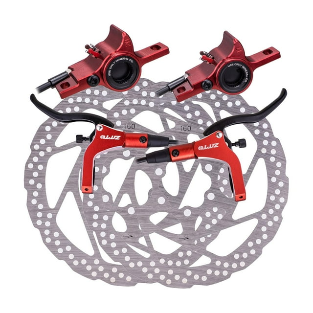 Almencla Hydraulic Disc Brake Set for Mountain Bike , , , The Upgrade kit Red with Disc