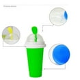 thumbnail image 2 of (green)Smoothies Cup Eco-friendly Double Layer Silicone Slushy Ice Cream Maker, 2 of 5