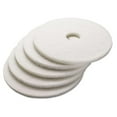 thumbnail image 3 of Boardwalk 4017WHI White Polishing Floor Pads - 17 Inch - 5 Pack - Standard Duty - 175-350 RPM - Buffing Pads for Floor Machines, 3 of 4