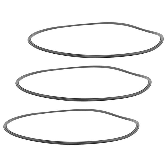 WRITWAA Black Rubber Bar Stool Base Ring for Stable Floor Protection 3Pcs