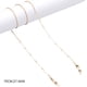 thumbnail image 4 of de cadena de anteojos de metal Cordón Gafas Soporte antideslizante Cuerda Correa para el cuello Cordón Retenedor de gafas Gafas de terre de moda - añadir 5 añadir 5 perlas Yinane Cadena de gafas, 4 of 4