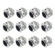 thumbnail image 1 of Sidaley Adaptador de tubo de refrigeración por agua para ordenador de latón, 12 Uds., repuesto sellado G1/4, accesorios de conector antioxidante Electrónica Plata, 1 of 6