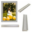 thumbnail image 2 of Modern Contemporary Silver Picture Frame with Copper line- Modern Framing, 2 of 6