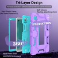 thumbnail image 2 of Funda CCMAO para Samsung Galaxy Tab A9 8.7 2023 púrpura+verde, 2 of 7