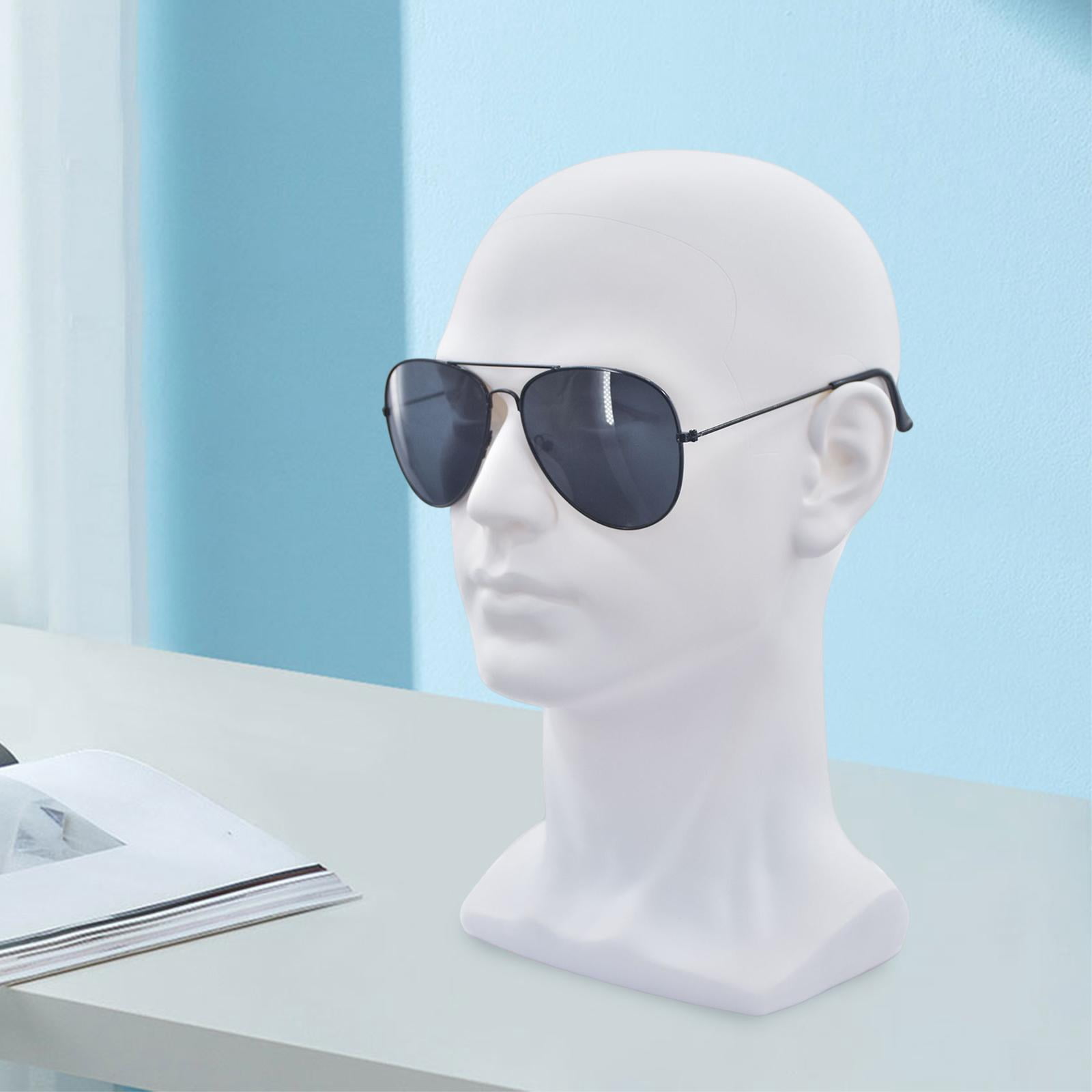 Professional Display Head Model Lightweight Hat Holder Stand Stable PP Male Mannequin Head for Hats Sunglasses Jewelry Headphone Headset