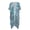 Blue Tree Pattern, variant on HELLHERO Polyester Swimwear Coverup for Summer Loose Casual Shark Ocean