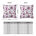 thumbnail image 2 of Pofeuu Violets Flowers Print Double-sided plush pillowcase Square Throw Pillow Covers Pillows Cover for Living Room Bedroom Sofa Couch Cushion Cover（No pillow core）-16"x16", 2 of 7