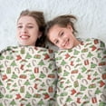 thumbnail image 5 of Green and Red Christmas Pattern Round Blanket,Comfortable Soft Flannel Throw Blanket,All Season,Warm Lightweight Blankets for Sofa Bed Couch Living Room Chair 47"x47", 5 of 5