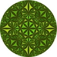 thumbnail image 1 of Ahgly Company Machine Washable Indoor Square Transitional Dark Forest Green Area Rugs, 3' Square, 1 of 7