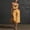 Yellow, variant on Women's Solid Color V-Neck Camisole Jumpsuit with Wide Legs, Quarter Waistband, and Pocket
