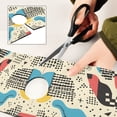 thumbnail image 6 of Yayeee Faucet Mat for Kitchen Sink 14.7" Diatomite Long Splash Guard Pad, Blue Retro Print, 2 Pack, 6 of 7