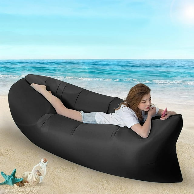 Inflatable Air Sofa With Carry Bag Portable Beach Inflatable Cha