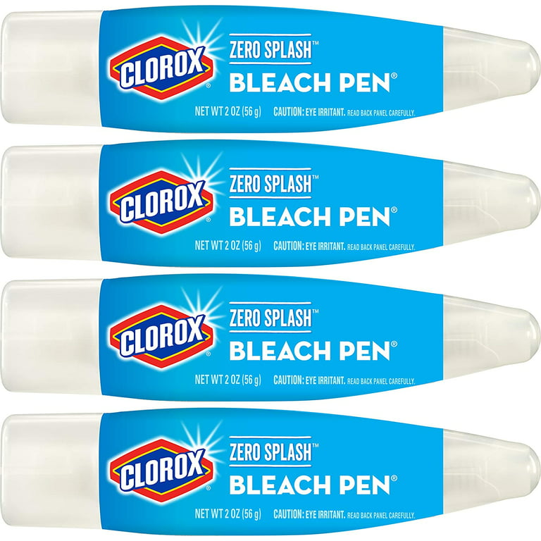 Clorox 04690 Bleach Pen Gel, 2 oz, Pen, Opaque/White, Viscous Liquid,  Fruity/Rose