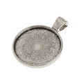 thumbnail image 7 of 50pcs Antique Alloy Metal Bezel Pendant Cabochon Settings Blank Trays 25mm/ 1 Inch -, 7 of 7