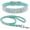 Blue, variant on Cute Dazzling Sparkling Elegant Fancy Soft Suede Leather Bling Rhinestone Crystal Jeweled Pet Cat Dog Puppy Collar Dog Leash Combo Set