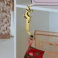 thumbnail image 2 of Soporte para medias navideñas para repisa de chimenea, soporte para medias navideñas de metal de bronce brillante para repisa de chimenea, decoraciones navideñas, 2 of 5