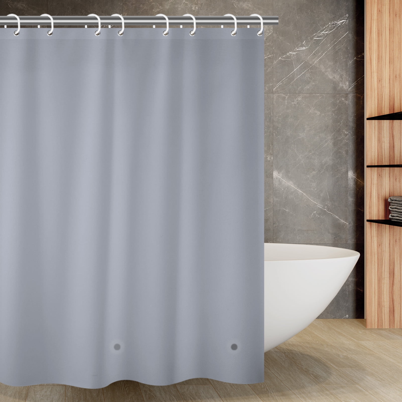 NEWEEN Waterproof PEVA Bathroom Shower Curtain Liner With Weighted ...