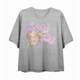 thumbnail image 4 of Wizard Of Oz Cartoon Group Shot Women's Heather Gray Crew Neck Short Sleeve Crop Tee-Medium, 4 of 5