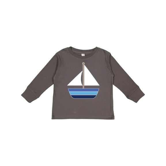 Inktastic Sailboat Nautical Sailing Boys or Girls Long Sleeve Toddler T-Shirt