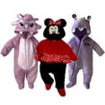 thumbnail image 1 of Kit 3 Mamelucos con Gorro Bordado Disney Angel, Minnie Carita, Boo Baby Kisses KitB168, 1 of 5
