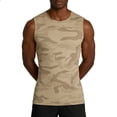 thumbnail image 5 of Uwinwear Men's Camouflage Athletic Tank Tops Sleeveless Muscle Cut Off Shirt Vests Gym Bodybuilding Fitness Workout Shirts,Khaki,S, 5 of 5