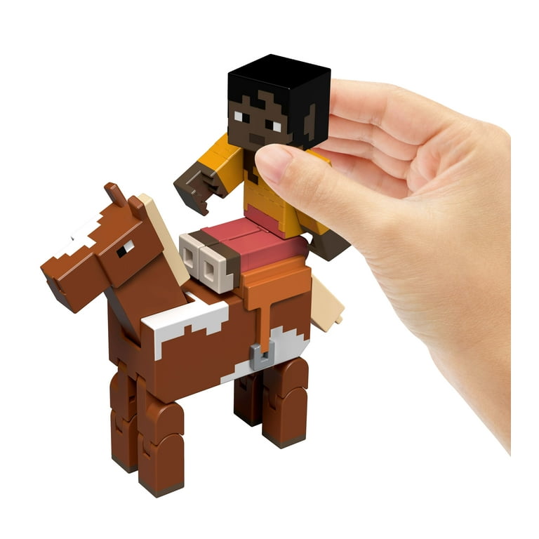 Minecraft Action Figures & Accessories 2-Pack, Horse Jockey