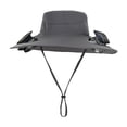thumbnail image 4 of Sombrero de refrigeración jinwen con ventilador recargable 3 velocidades gris oscuro, 4 of 8
