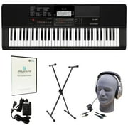 Casio CT-X700 Learn-To-Play Quincy Jones Keyboard Pack with Playground Sessions Software, Power Supply, Stand, Headphones, and USB Cable