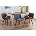 thumbnail image 2 of Porthos Home Kemi Dining Chair, Fabric Upholstery, Bentwood Legs, 2 of 6