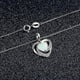 thumbnail image 3 of Collar Romántico Mujer Y Colgante Corazón, Plata, 3 of 5