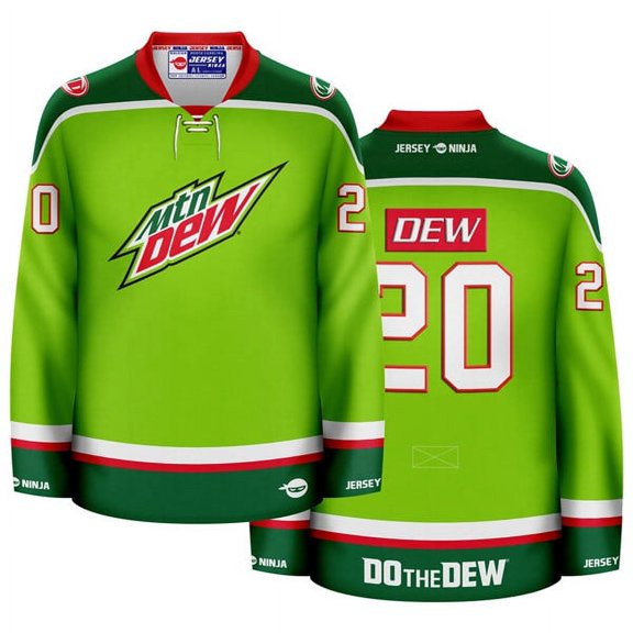 Mountain Dew Original Flavor Green Hockey Jersey